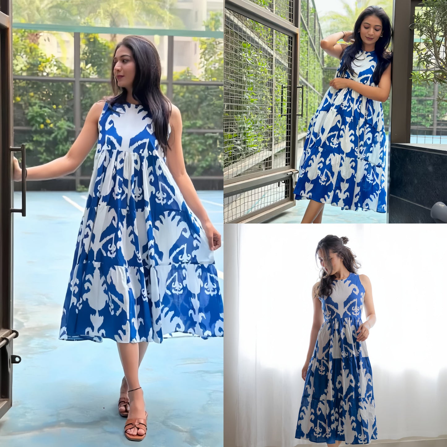 Pure Rayon Fabric Floral Gawn For Ethenic Wear