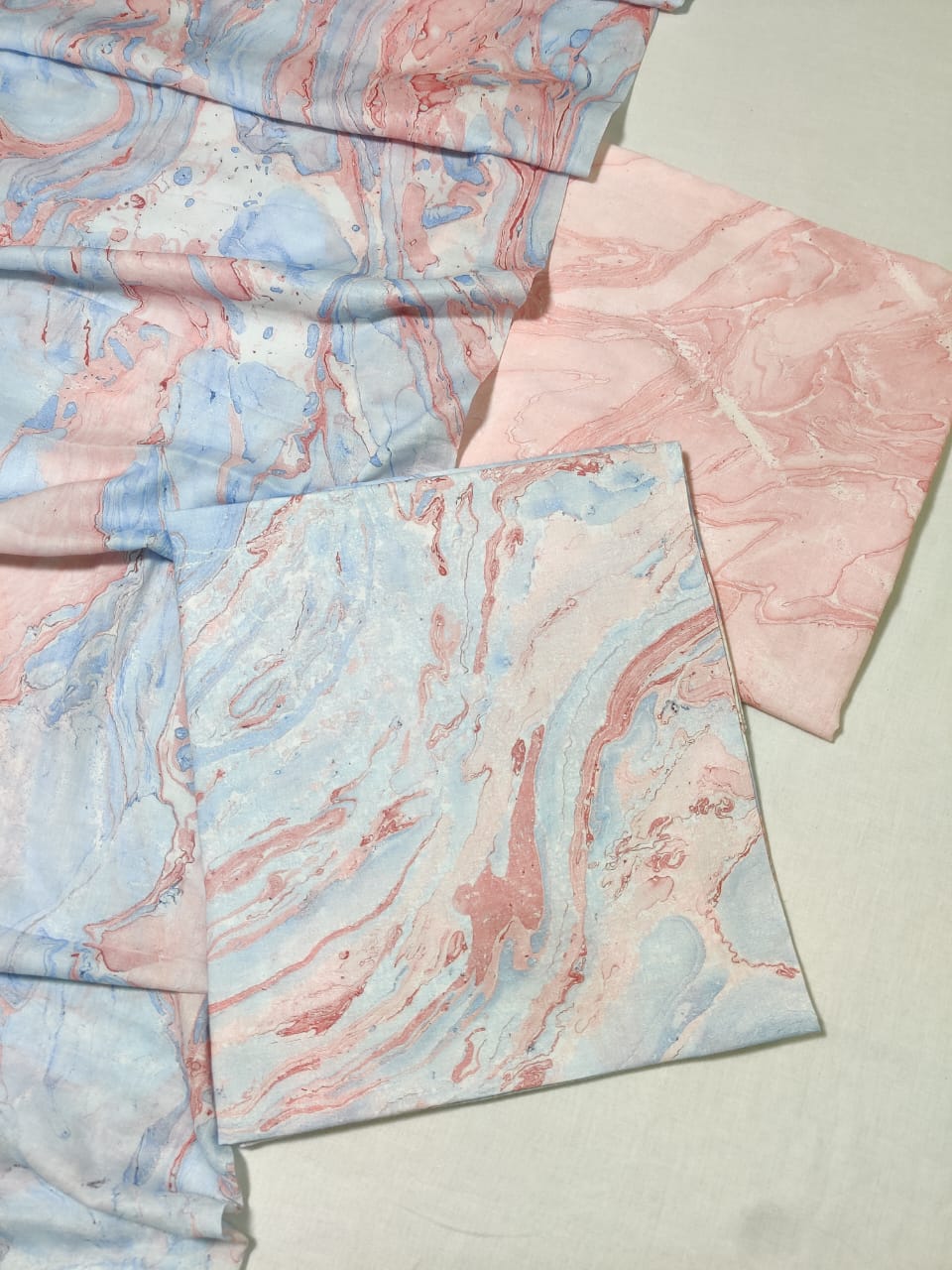 💫Hand Block Printed Cotton Suit With Cotton Dupatta