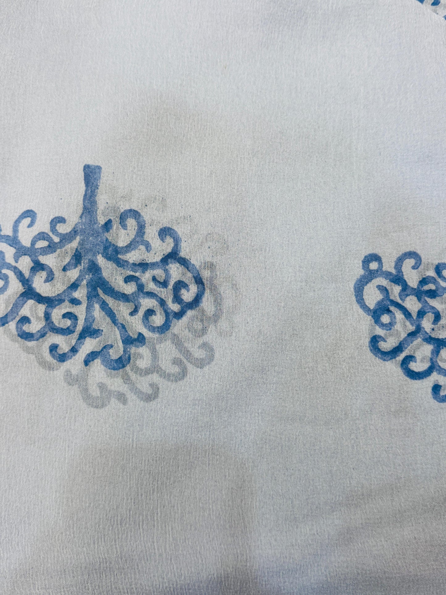Pure Cotton Unstitched Suit With Chiffon Dupatta