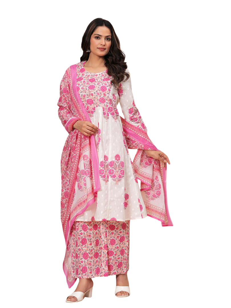 New Exclusive Premium Cotton Suit With Cotton Dupatta