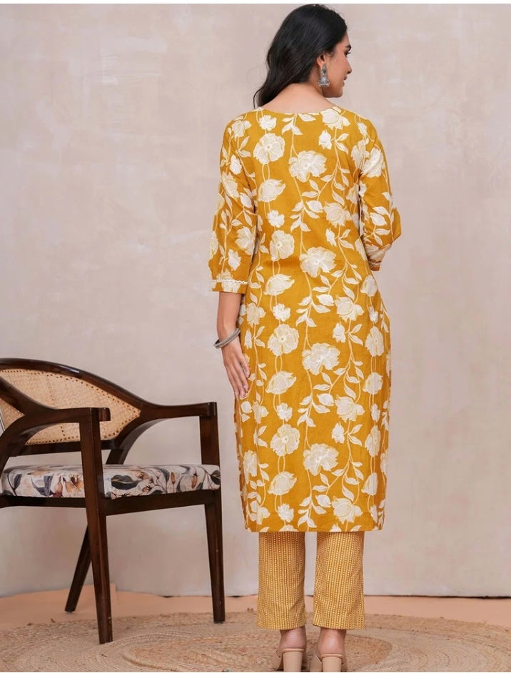 New Exclusive Gota Patti Cotton Suit With Cotton Dupatta