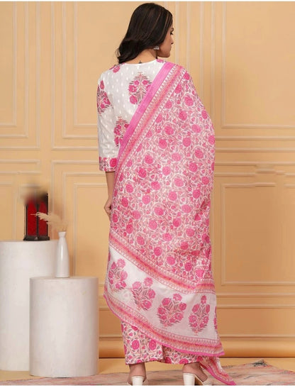 New Exclusive Premium Cotton Suit With Cotton Dupatta