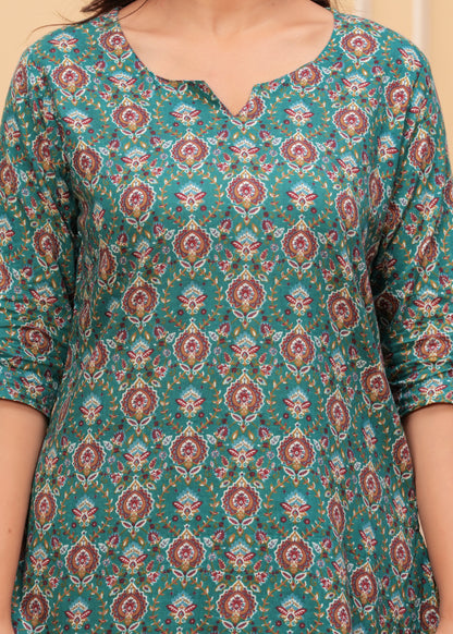 🦋NEW EXCLUSIVE FLORAL PRINTED COTTON CAMBRIC LONG CORD SET