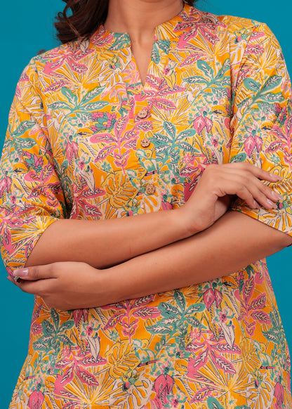 🦋NEW EXCLUSIVE FLORAL PRINTED COTTON CAMBRIC LONG CORD SET