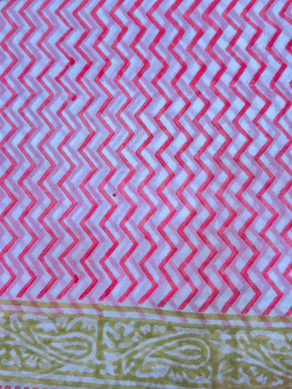 Pure Cotton Unstitched Suit With Cotton Dupatta