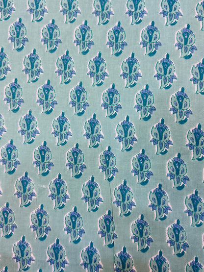 Pure Cotton Unstitched Suit With Chiffon Dupatta