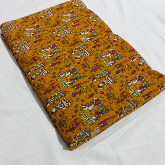 All Over Floral Printed Pure Cotton Unstitched Top Bottom Combo 5 Mtr Each