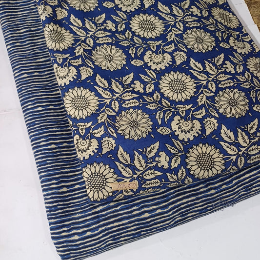 Floral Printed Pure Cotton Unstitched Top Bottom Combo Set 2.5 Mtr Top 2.5 Mtr Bottom