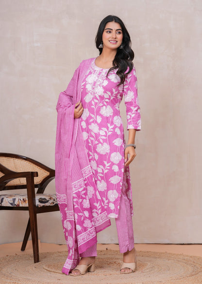New Exclusive Gota Patti Cotton Suit With Cotton Dupatta