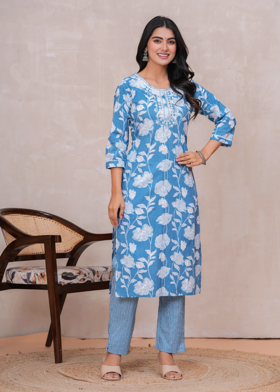 New Exclusive Gota Patti Cotton Suit With Cotton Dupatta