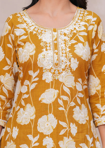 New Exclusive Gota Patti Cotton Suit With Cotton Dupatta