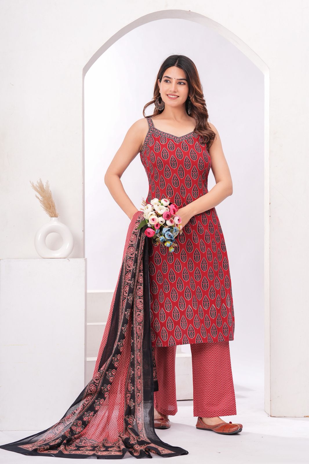 New Exclusive Premium Cotton Suit With Cotton Dupatta