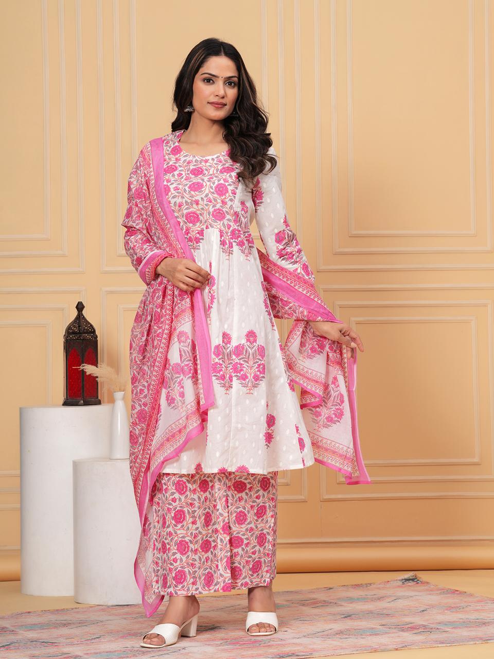 New Exclusive Premium Cotton Suit With Cotton Dupatta