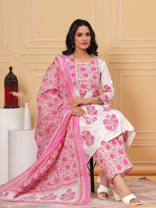 New Exclusive Premium Cotton Suit With Cotton Dupatta