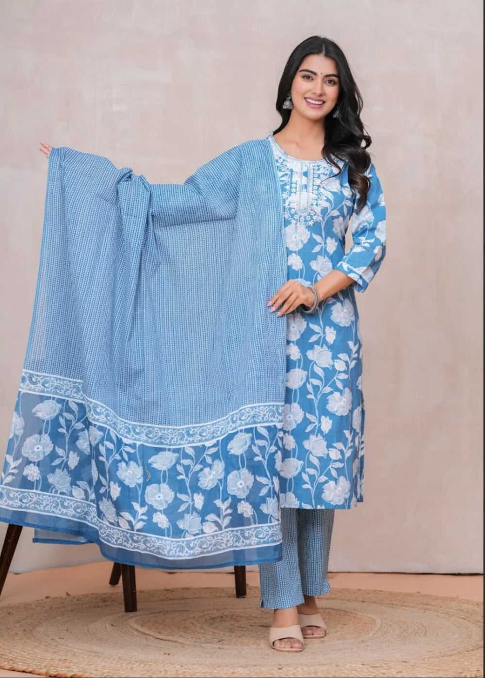 New Exclusive Gota Patti Cotton Suit With Cotton Dupatta